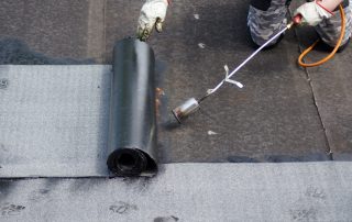 Flat roof installation